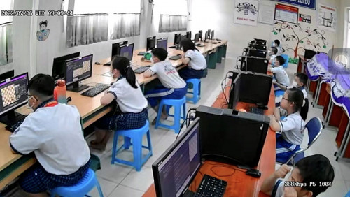 Giải Cờ vua học sinh năm 2022 - Cup TOTA tại điểm thi đấu mẫu PGD&ĐT quận Bình Thủy - TP. Cần Thơ